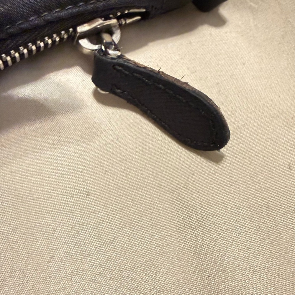 Prada Re-Edition 2005 Black Nylon Shoulder Bag w/ Chain & Mini Pouch - Picture 7 of 9